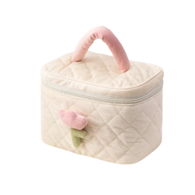 damen kosmetikbeutel - Beige - L