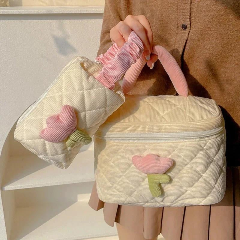 toilettentasche für frauen - Beige - Blau - Rosa - Violett
