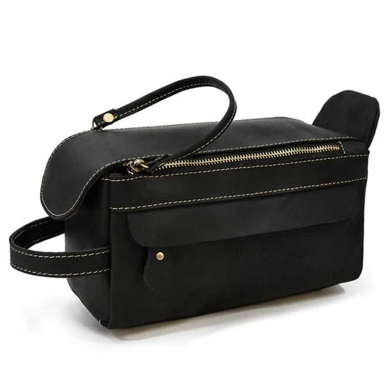 lederreisetasche für männer - Schwarz - Modell 2