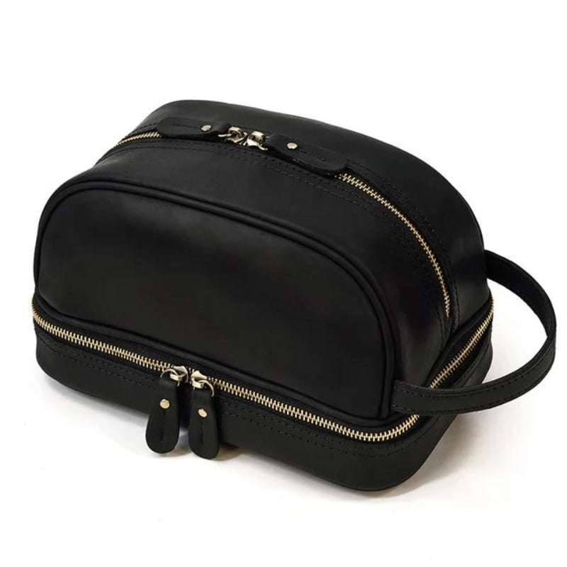 kulturtasche leder - Schwarz - Modell 1