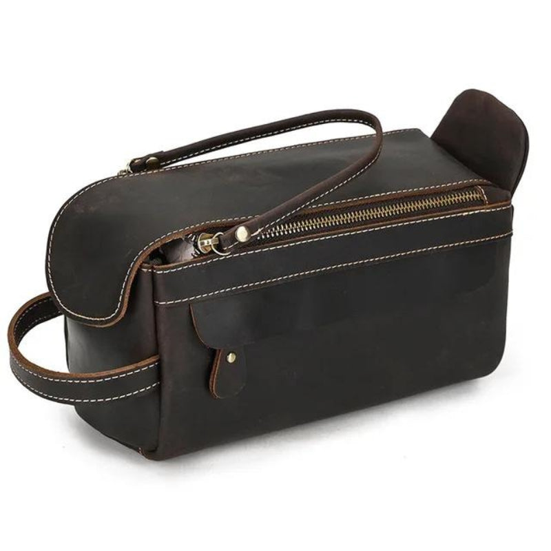 ledertasche für reisen - Dunkelbraun - Modell 3