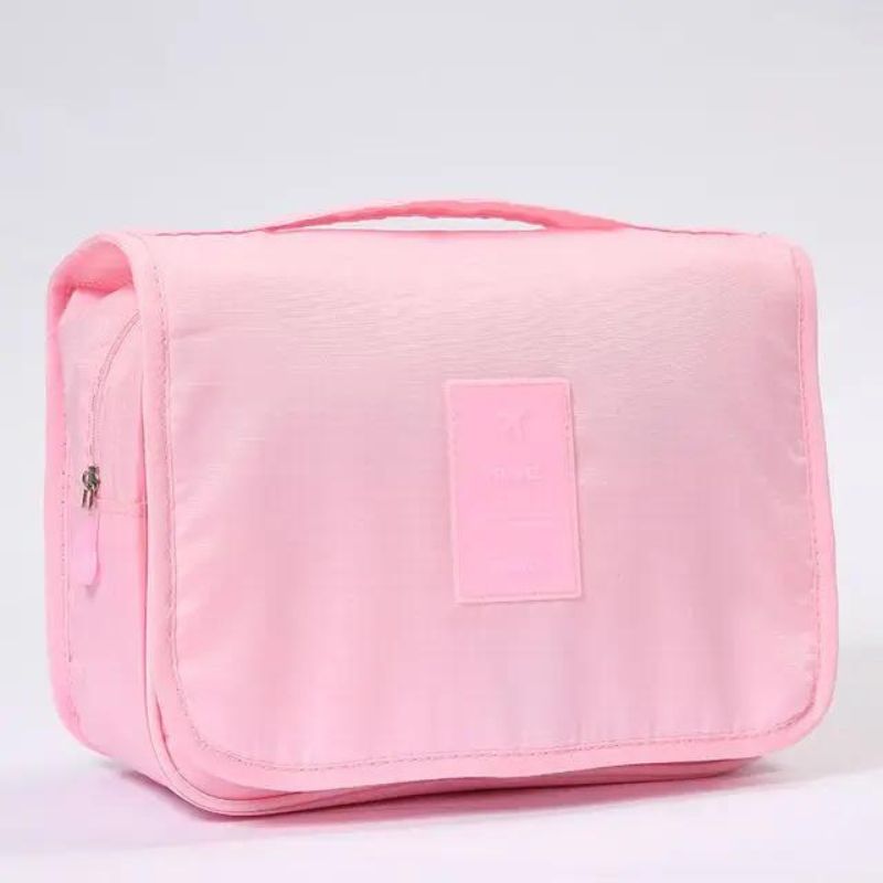 kosmetiktasche frau große öffnung - Einfarbiges Rosa