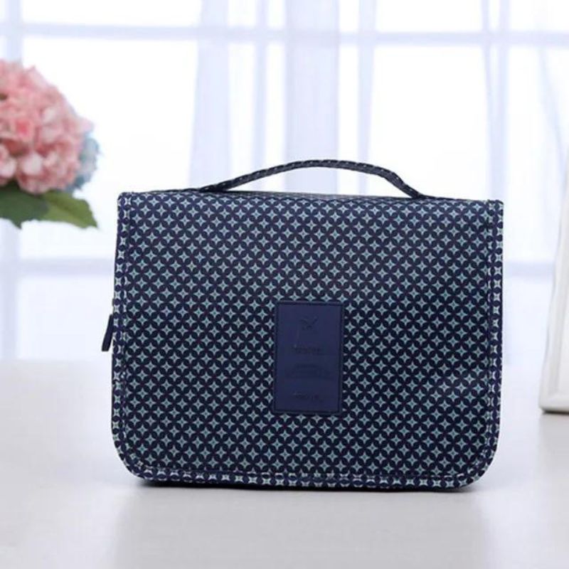 kosmetiktasche frau zum aufhängen - Blau Sternmuster
