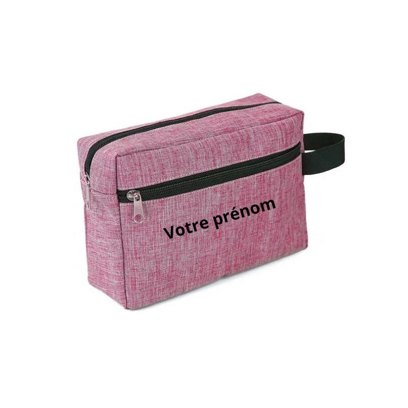 kulturtasche personalisiert für herr - Rosa - Mit Personalisierter Gravur