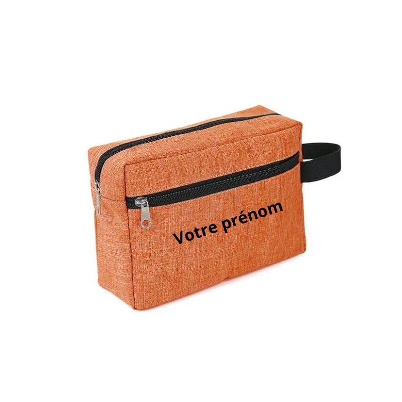 kulturtasche personalisiert frau - Orange - Mit Personalisierter Gravur