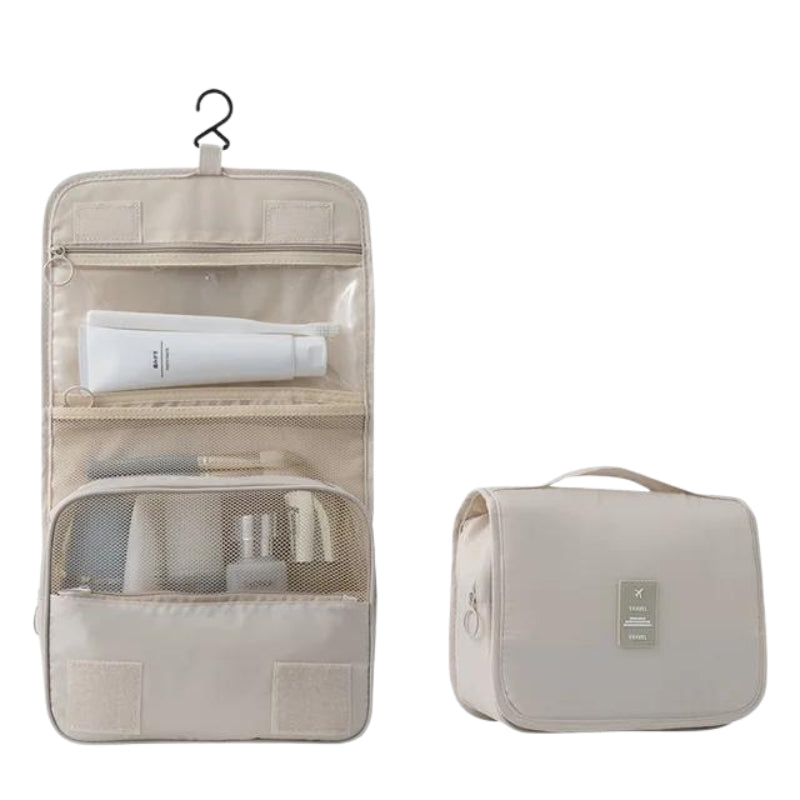 kosmetiktasche für flugreisen - Beige