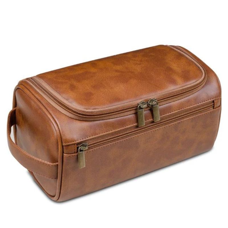 kulturtasche leder herren luxus - Hellbraun