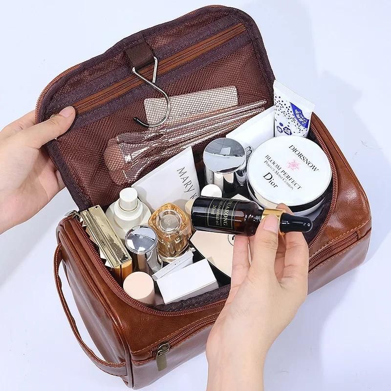 kulturtasche herr aus leder - Braun - Schwarz - Hellbraun - Kaffeebraun