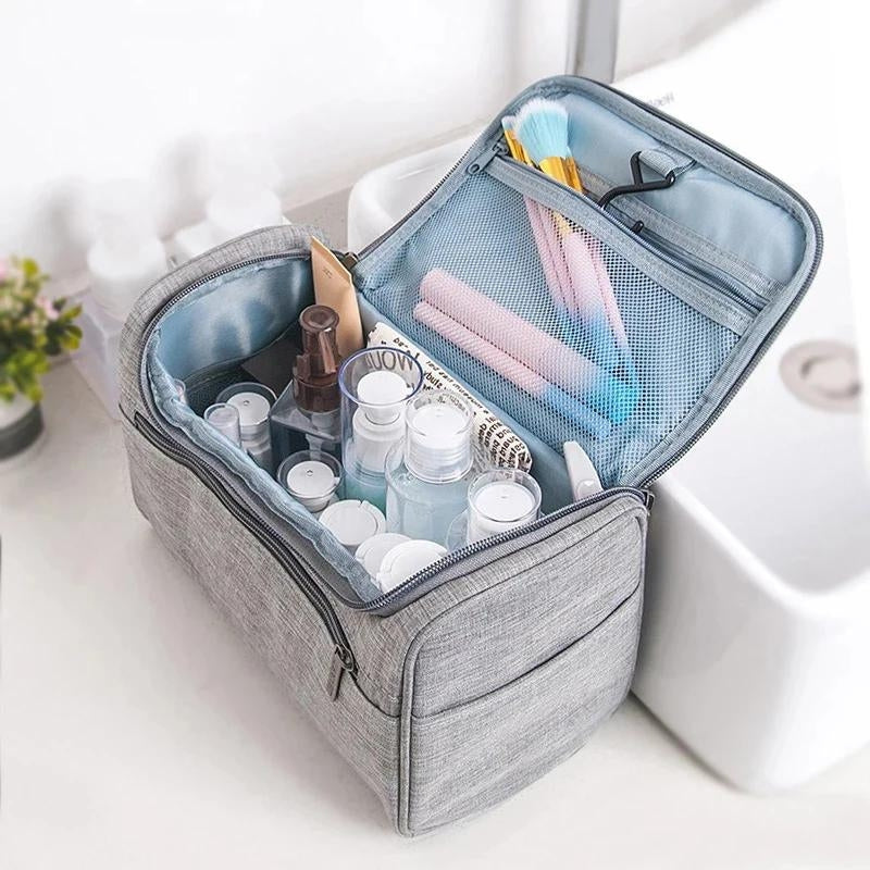 hängende toilettentasche für reise - Schwarz - Blau - Himmelblau - Grau - Violett - Rosa - Rot