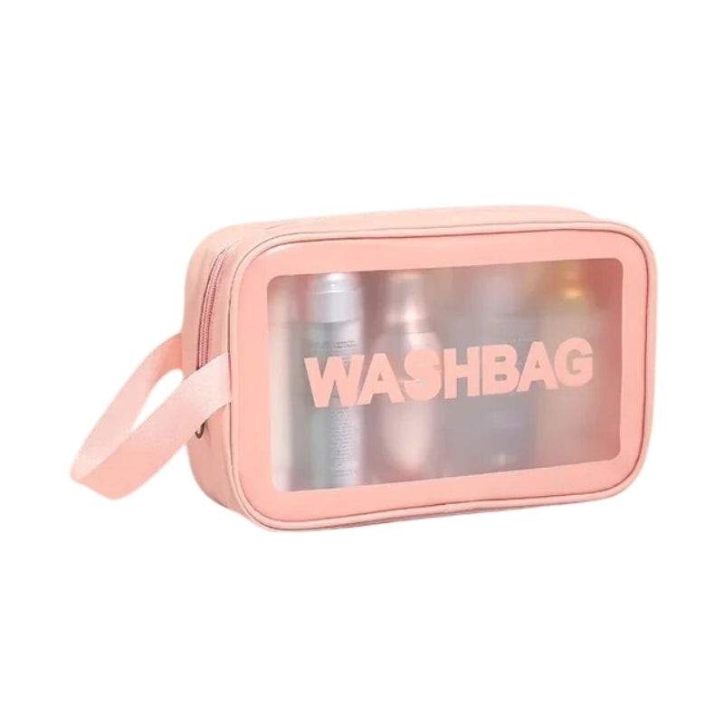 transparente aufbewahrungstasche - Schwarz - Weiß - Rosa
