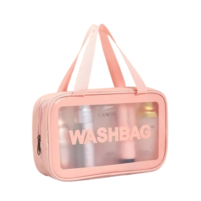 transparente tasche reise flughafen - Rosa - L