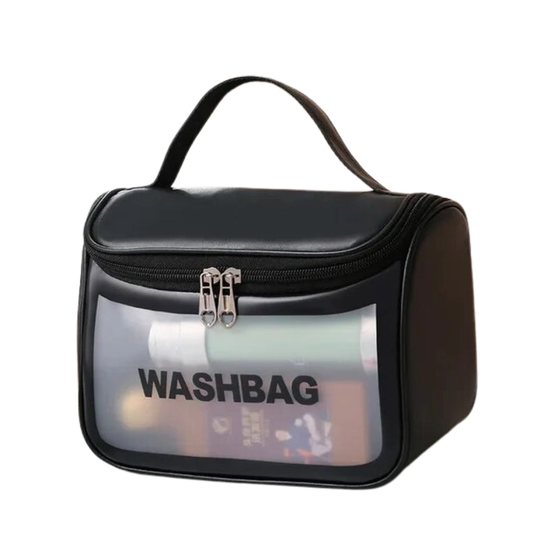 transparente plastiktasche - Schwarz - XL