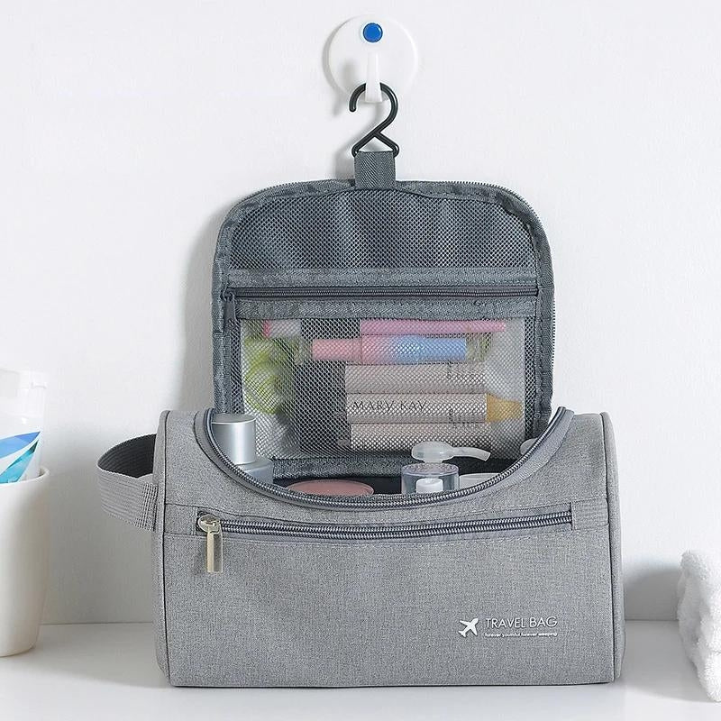 kulturtasche flug herren - Schwarz - Blau - Grau