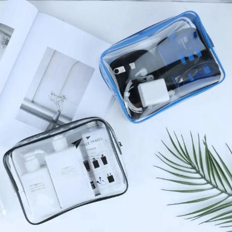 kosmetiktasche transparent plastik - Schwarz - Blau - Khaki
