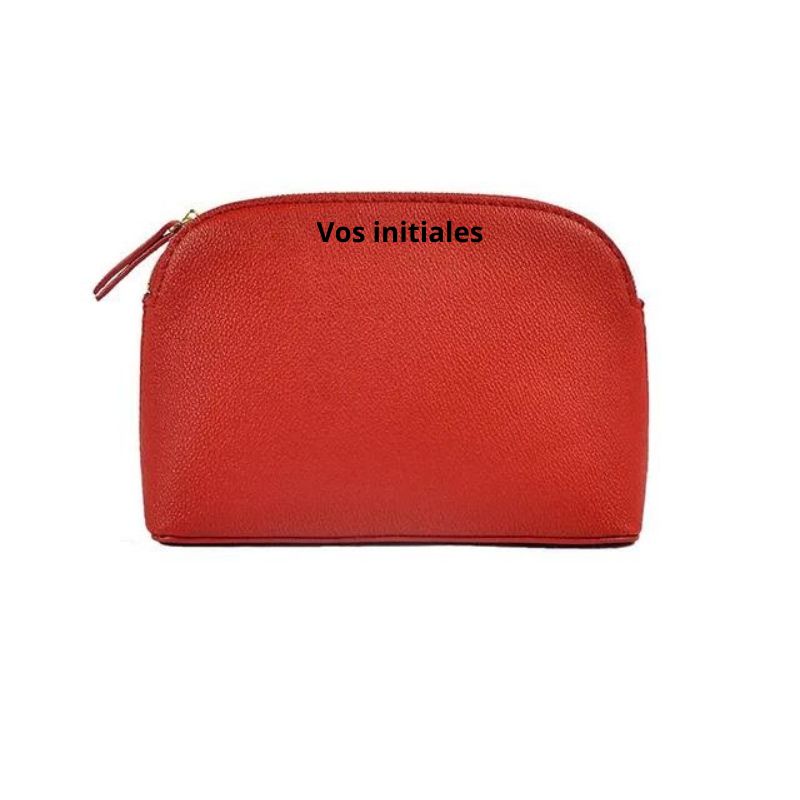 personalisierbare kosmetiktasche - Rot - Modell 1