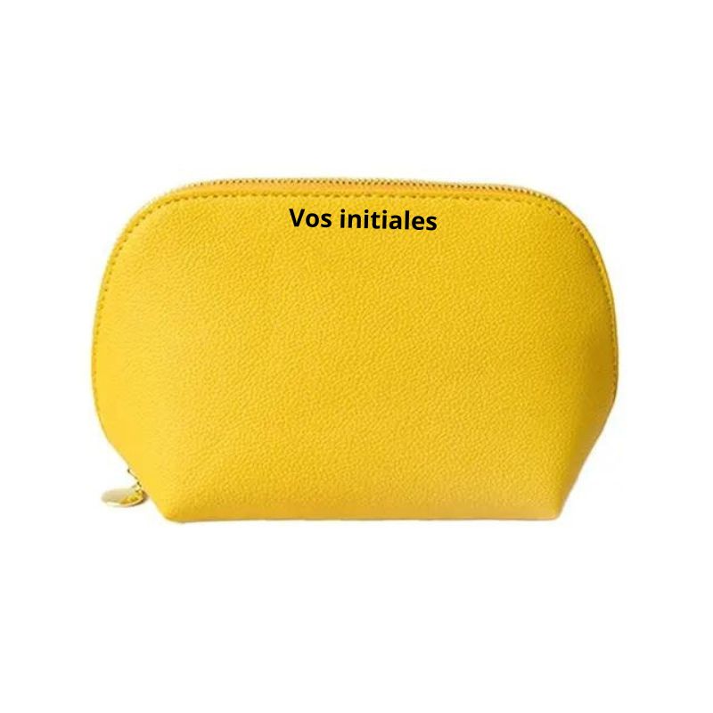 kosmetiktasche personalisierung - Gelb - Modell 1