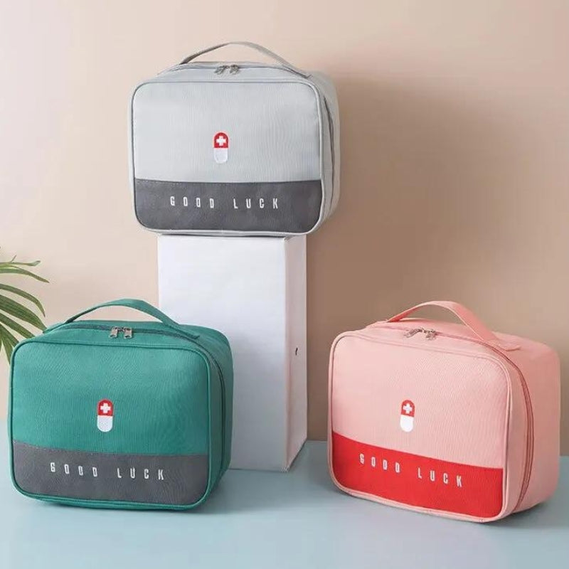 reise tasche apotheke - Grün - Grau - Rot - Rosa
