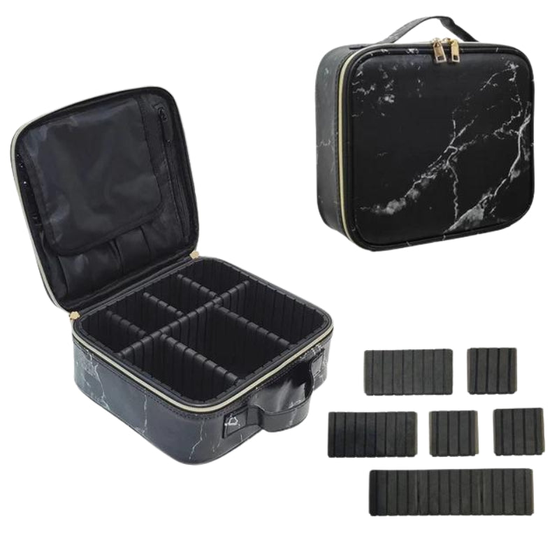 hartschalen make-up kosmetikbeutel - Schwarz - Modell 4