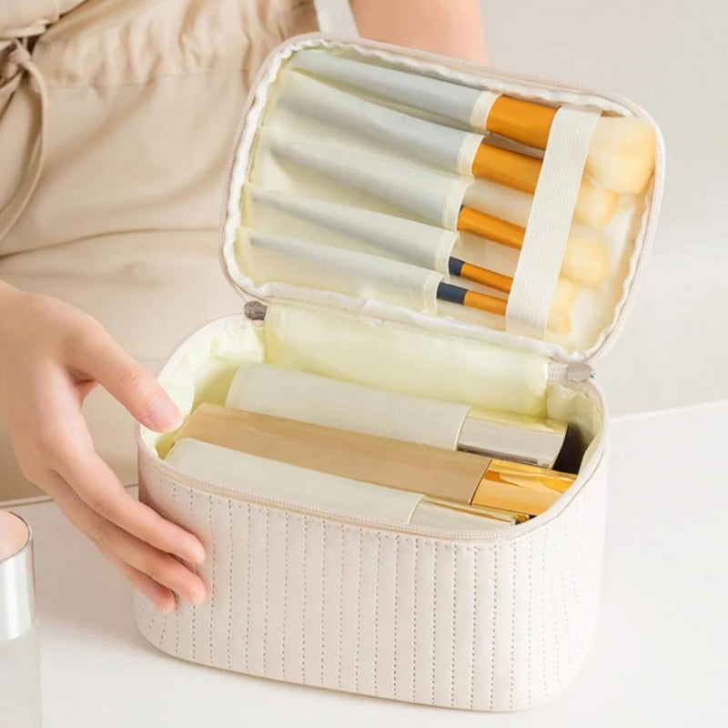 toilettentasche - Beige - Schwarz - Blau - Grau - Rosa - Braun - Grün