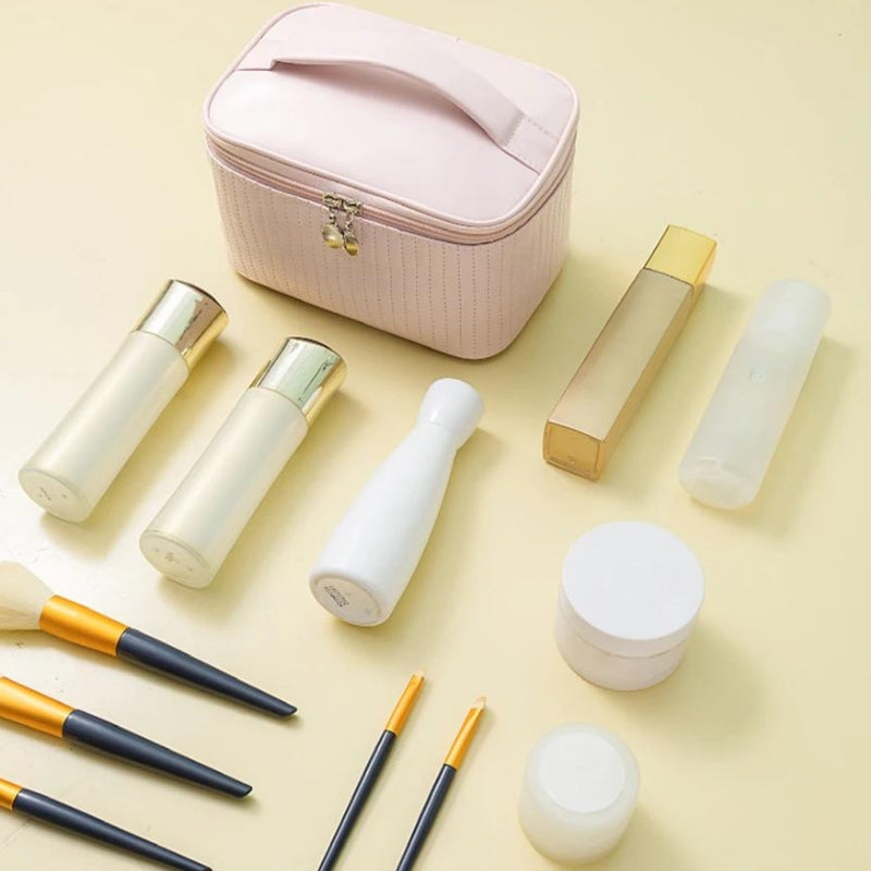 harte toilettentasche - Beige - Schwarz - Blau - Grau - Rosa - Braun - Grün